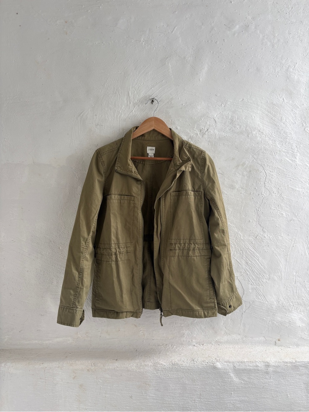 Olive green J.Crew utility jacket